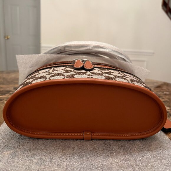 Coach Crystal Signature Jacquard Trail Bag (Burnished Amber) - Picture 8 of 16